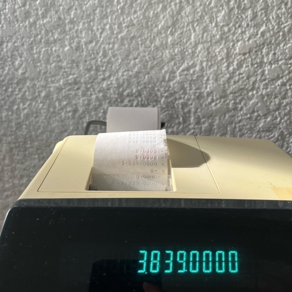 canon MP-25D III Adding Machine LARGE Display 12 Digit 2 Color Print Tested - Picture 2 of 9